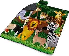 Sablio Plážová deka Zvieratká: 200x140 cm