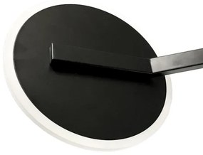 LED Stmievateľný prisadený luster LED/86W/230V 3000-6500K čierna + diaľkové ovládanie