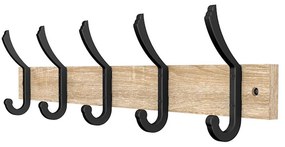Vešiak na stenu 9332 prírodné/čierna