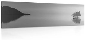 Obraz plachetnica v čiernobielom prevedení Varianta: 120x40