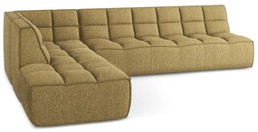 Modulárna rohová pohovka v horčicovej farbe (variabilná) Kalai – Makamii