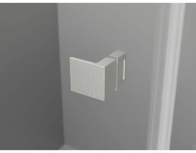 Mexen, Mexen Lunar L Otočné pravé sprchové dvere 95 cm, transparentné, brúsený nikel - 834L-095-000-97-00-P