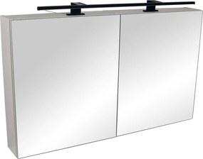 Comodo Zrkadlová skrinka Montana 100 ZS LED-B s osvetlením Any LED 80 B, čierna