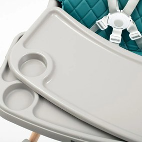 Baby Mix Jedálenská stolička Freja drevená, zelená