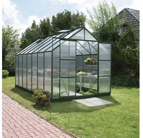 Skleník Vitavia Uranus 11500 polykarbonát 4 mm 257x445 cm zelený