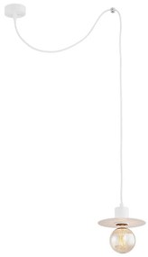 Argon 3834 - Luster na lanku CORSO 1xE27/15W/230V biela