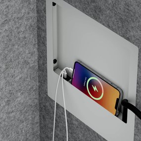 Akustická kabína SALLY MentalBox 600 mm – sivý korpus, sivé sedadlo