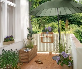 Solárna akumulátorová stolová lampa, džungľová zelená