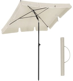 Slnečník 200 x 125 cm, UV ochrana do UPF 50+, skladací, bez podstavca