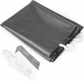 Samorozkladací párty stan so stenami v rôznych farbách 3 x 6 m čierna