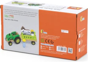 Drevený traktor Viga 44680
