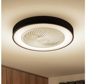 Brilagi-LED Stmievateľné svietidlo s ventilátorom LED/30W/230V 3000-6500K čierna+DO BG1619