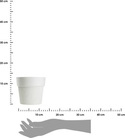 Květináč Silva Line 12,7x14,5 cm bílý