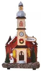 LED Vianočná dekorácia LED/3xAA kostol