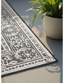 Čierno-biely vnútorný a vonkajší koberec 200x290 cm Duet Kona – NORTHRUGS