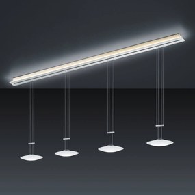 BANKAMP Strada Orbit závesná lampa, 4-pl., 185 cm