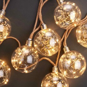 Butlers BULB LIGHTS Svetelná reťaz so sušenými kvetinami 8 svetiel