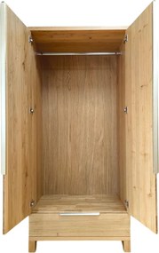 Moderná šatníková skriňa na oblečenie, 90x60x200 cm Bez políc