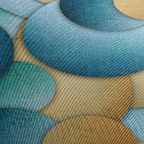 Obraz abstrakcie kruhy (70x50 cm)