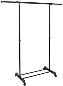 Vešiakový stojan na kolieskach DEKA čierny