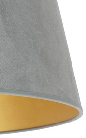 Tienidlo na lampu Cone výška 22,5 cm, zelená/zlatá