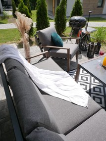 CH Súprava hliníkového nábytku Astana - šedá