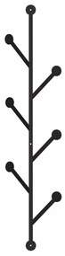 Kovový vešiak PONPON 22 cm čierny