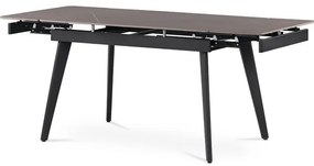 BONTEC Jedálenský stôl rozkladací 120-180x80 cm, keramika, mramor, HT-405M GREY Farba: Šedá