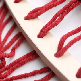 Červená hojdacia sieť LAZARA 240x150 cm