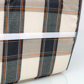 Doppler Opierka na 2-miestnu lavicu 110x30x6 cm - hnedá, bavlnená zmesová tkanina