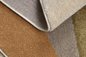 Koberec FUSION Shape 5706 krémový / tehlový