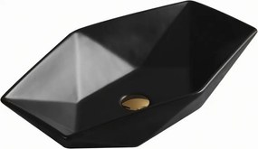 Mexen ELENA umývadlo, 63x41 cm, čierna matná, 21476385