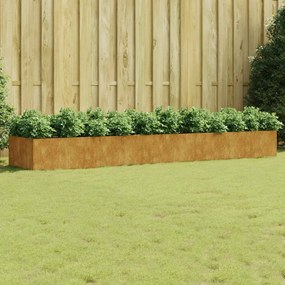 Záhradný vyvýšený záhon 360x80x40 cm korténová oceľ 824535