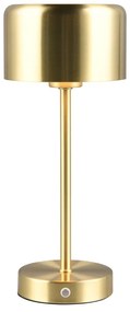 LED stmievateľná stolová lampa v zlatej farbe (výška 30 cm) Jeff – Trio