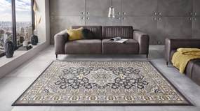 Nouristan - Hanse Home koberce Kusový koberec Mirkan 104106 Darkgrey - 80x250 cm