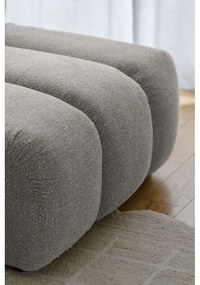 Svetlosivá rohová pohovka (pravý roh/s leňoškou) Shell – Miuform