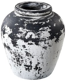 Terakota Dekoratívna váza 33 Biela DELFY Beliani