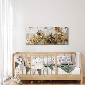 Obraz - Abstraktná kvetinová maľba (120x50 cm)