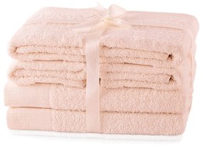 Súprava uterákov AmeliaHome Amary ružová