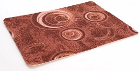 ITC, Koberec metráž Drops 43, na mieru, šíře 4m,5m, hnedá, filc, chodba / predsieň