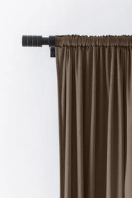 Hnedý zatemňovací záves VELVET 135x250 cm Zavesenie: Riasiaca páska