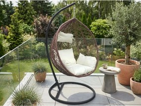 Hnedé závesné kreslo KOKON