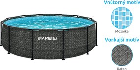 Marimex | Bazén Marimex Florida 3,66x0,99 m so zabudovaným skimmerom - motív RATAN | 10340317