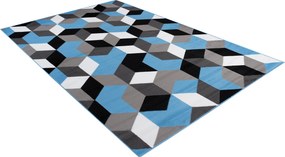 TA Koberec Q545A BLUE MAYA PP EYM Sivý Obdĺžnikový Rozmer: 250x350 cm