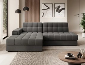 Sedacia súprava Katrin, Ľavá, sivá (sola 06)