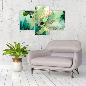 Obraz - Zelená abstrakcia (90x60 cm)