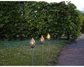 Súprava 3 vonkajších svetelných LED dekorácií Star Trading Olympus, výška 40 cm