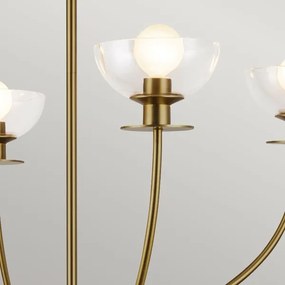 Alora Mood ALM-SYLVIA4-BG-CL - Luster na tyči SYLVIA 4xE14/40W/230V zlatý