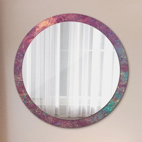 Okrúhle zrkadlo s potlačou Festival farieb fi 100 cm