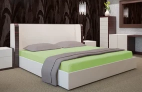 Bavlnená zelená plachta na posteľ Šírka: 180 cm | Dĺžka: 200 cm